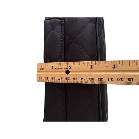 Mary Kay 3pc Quilted Makeup Black Travel Bag Removable Mesh Bag Zippered Set - Picture 11 of 12